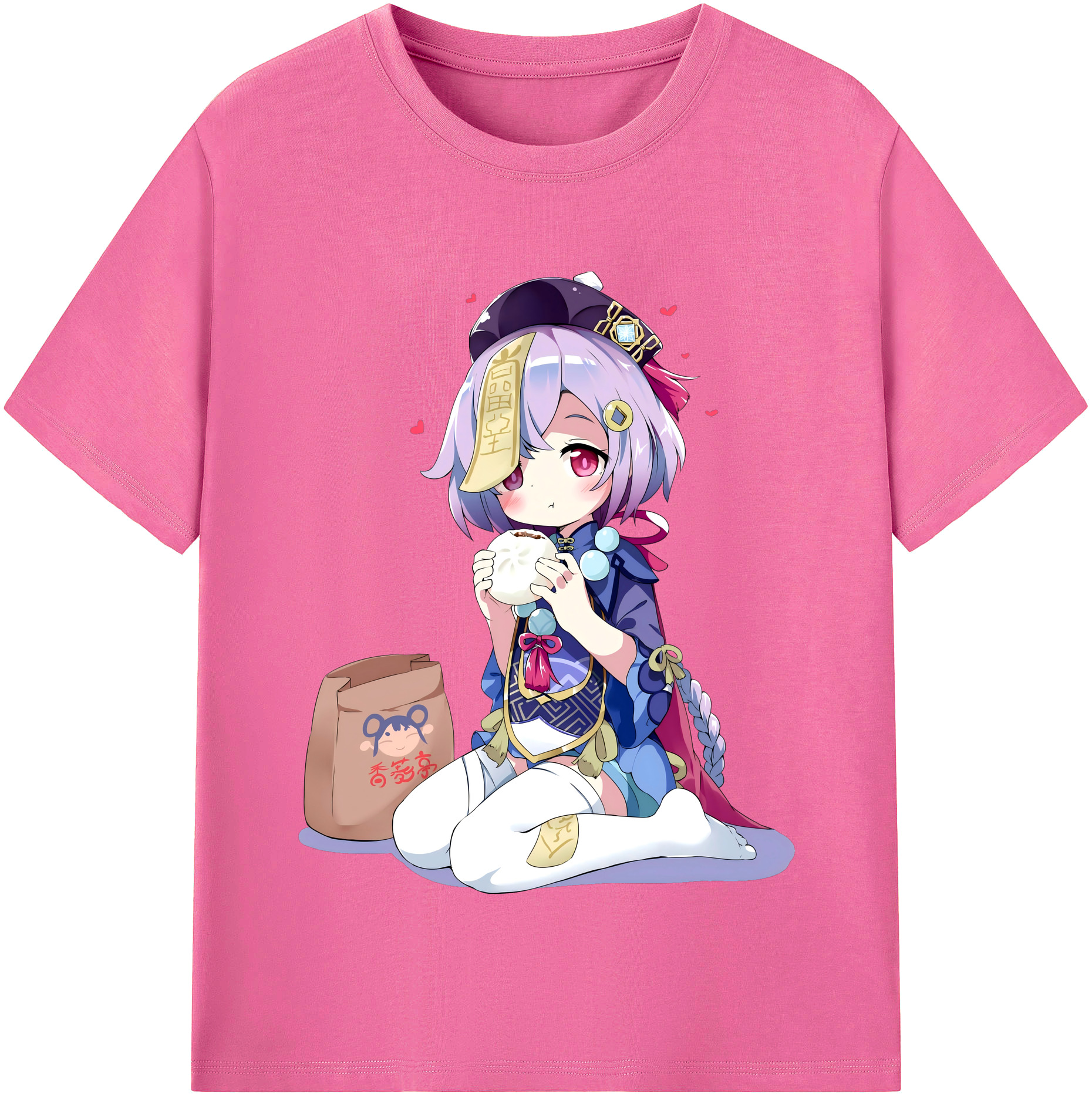 げんし神 七七 なな  genshin Nana レディースカジュアルプリントTシャツ（綿100％）
